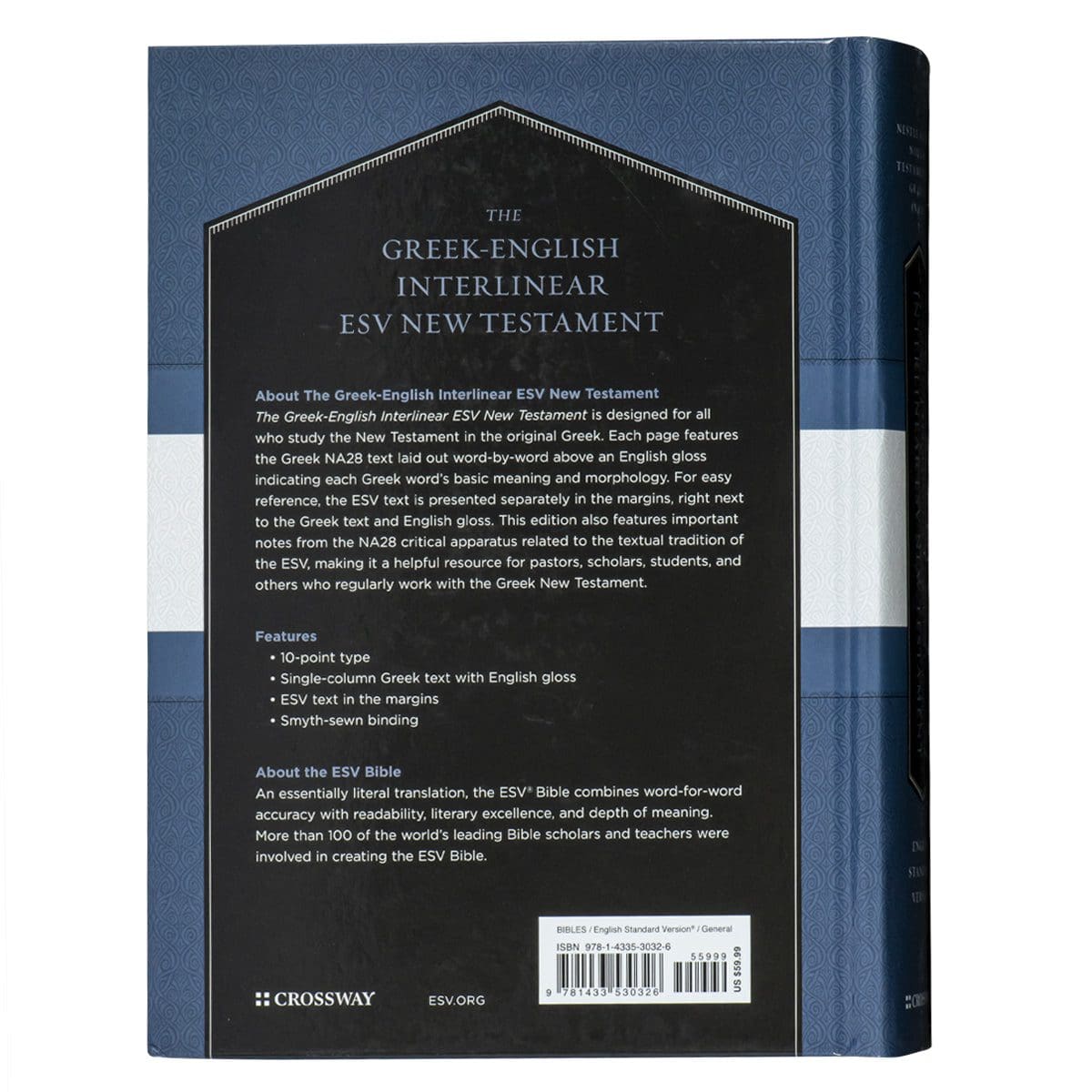 9781433530326_back ESV Greek / English Interlinear NT NA28 / ESV (Hardcover) - Image 17