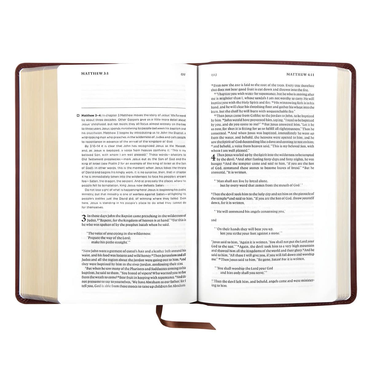9781433591365_feature2 ESV Brown Imitation Leather Daily Reading Bible - Image 3