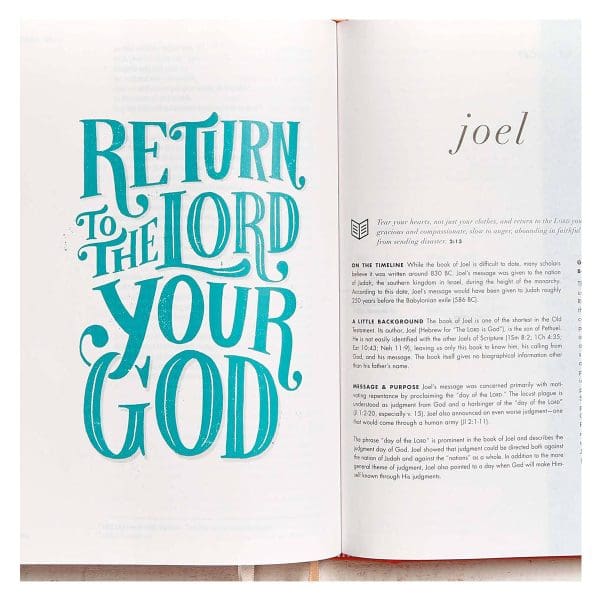 CSB She Reads Truth Bible Poppy Linen (Hardcover) - Image 6