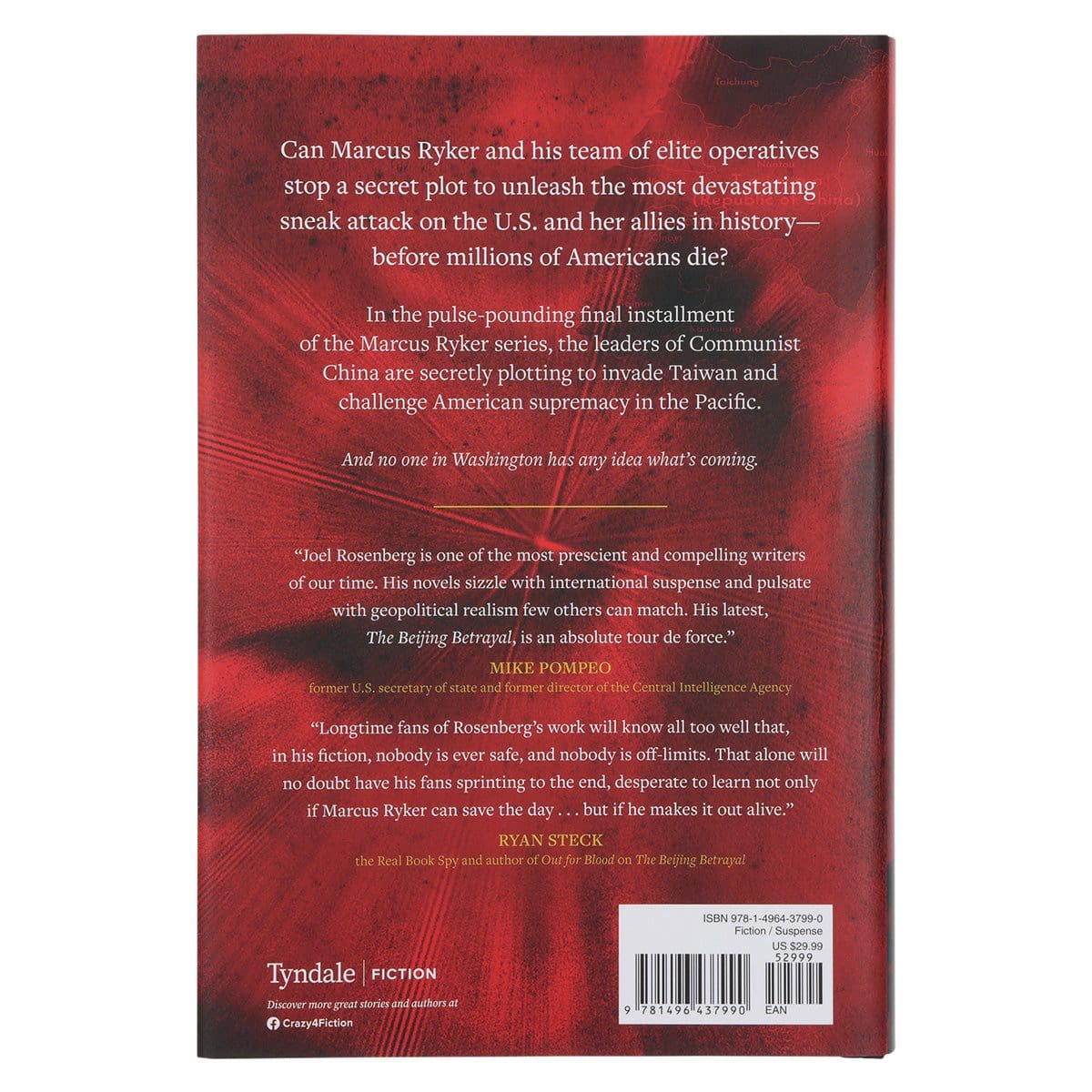 9781496437990_back The Beijing Betrayal - 6 Marcus Ryker Thriller (Hardcover) - Image 2