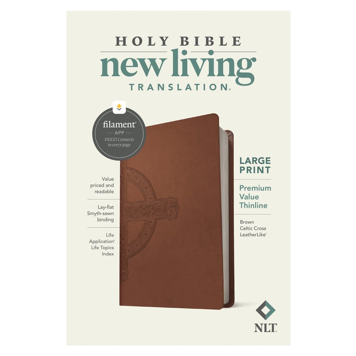 9781496458087_feature1 NLT Filament Premium Value Thinline Bible, Filament Enabled, Large Print, Brown Cross (Imitation Leather) - Image 14