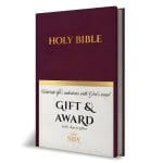 NRSV Burgundy Imitation Leather Gift & Award Bible Updated Edition with Apocrypha - Image 2