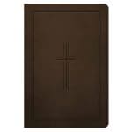 NLT Dark Brown Framed Cross Imitation Leather Premium Value Filament Compact Bible - Image 4