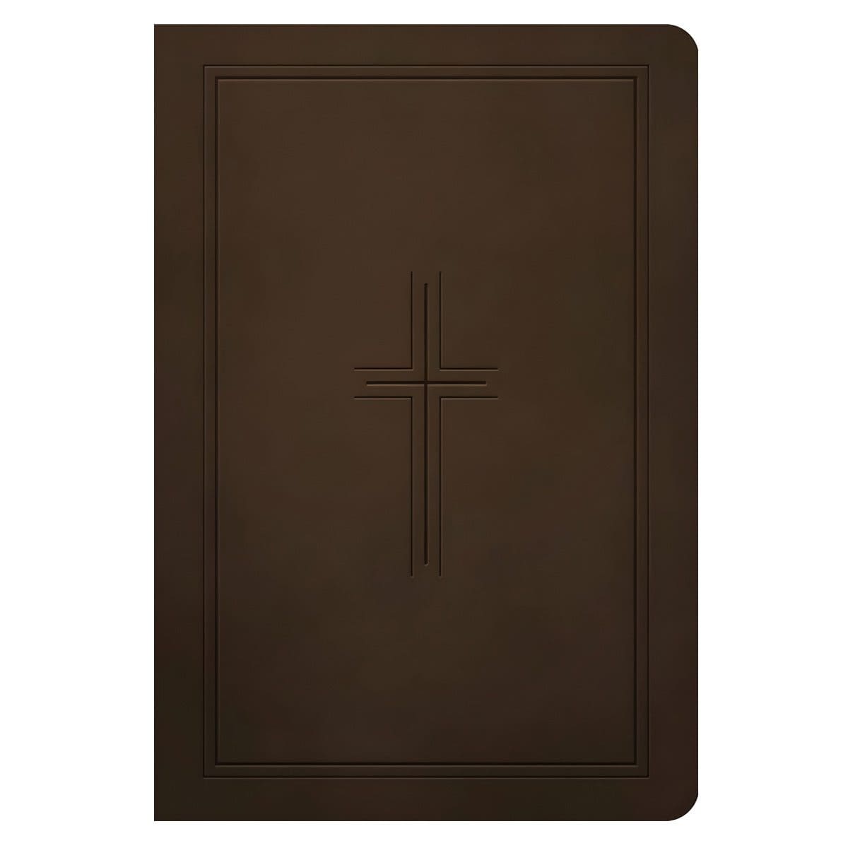 9781496479303_front NLT Dark Brown Framed Cross Imitation Leather Premium Value Filament Compact Bible - Image 4