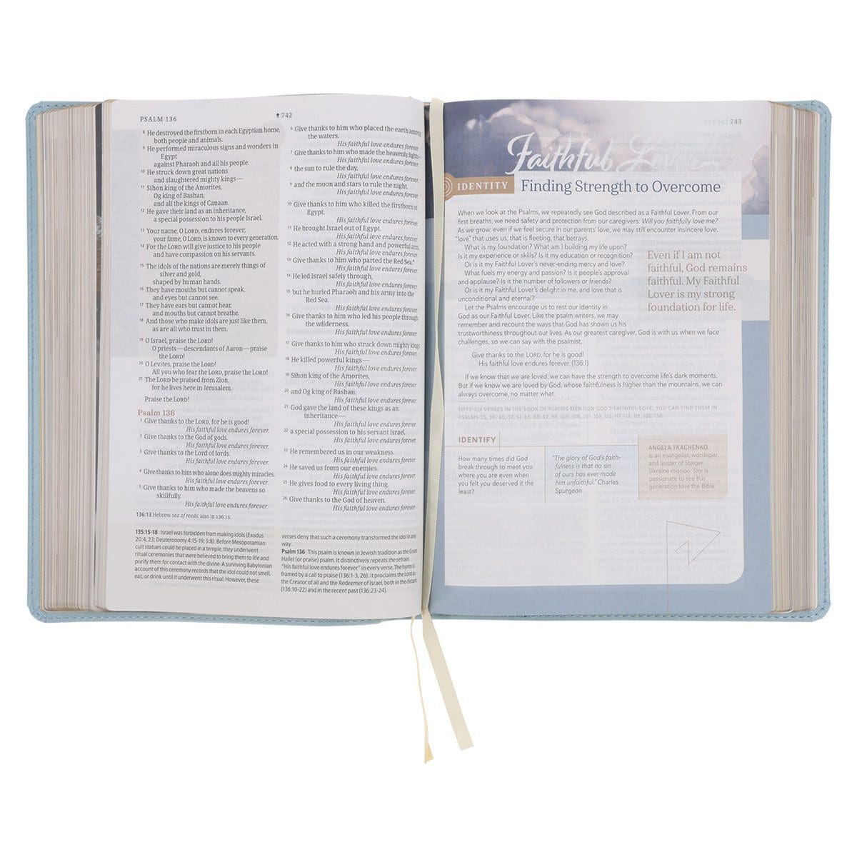 9781496484383_feature4 NLT Sky Blue Imitation Leather Filament Enabled Every Woman’s Bible - Image 12