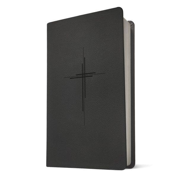 NLT Trinity Cross Black Imitation Leather Filament Premium Value Thinline Bible - Image 2