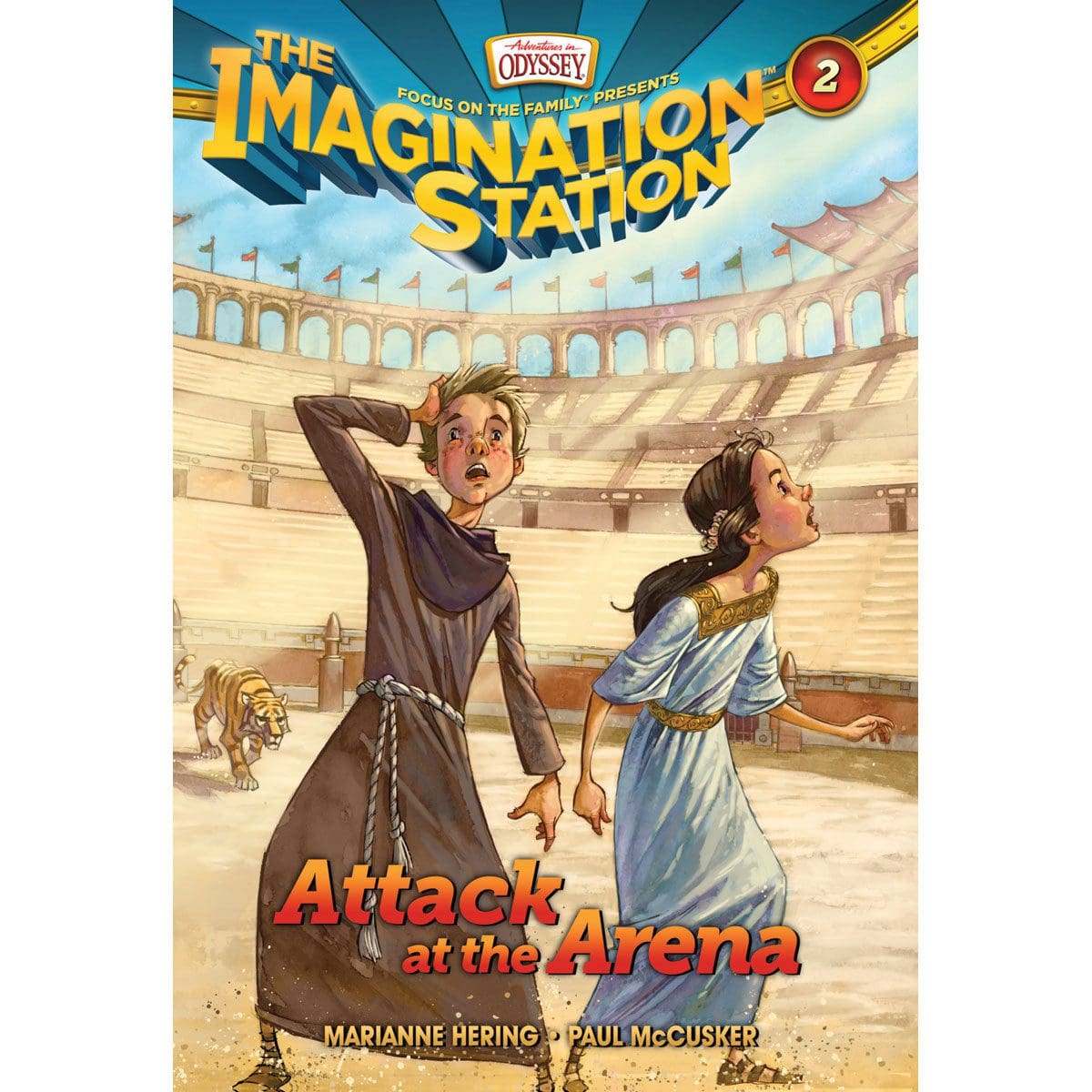 9781589976283_front Attack At The Arena (2 Imagination Station Books)(Paperback) - Image 1