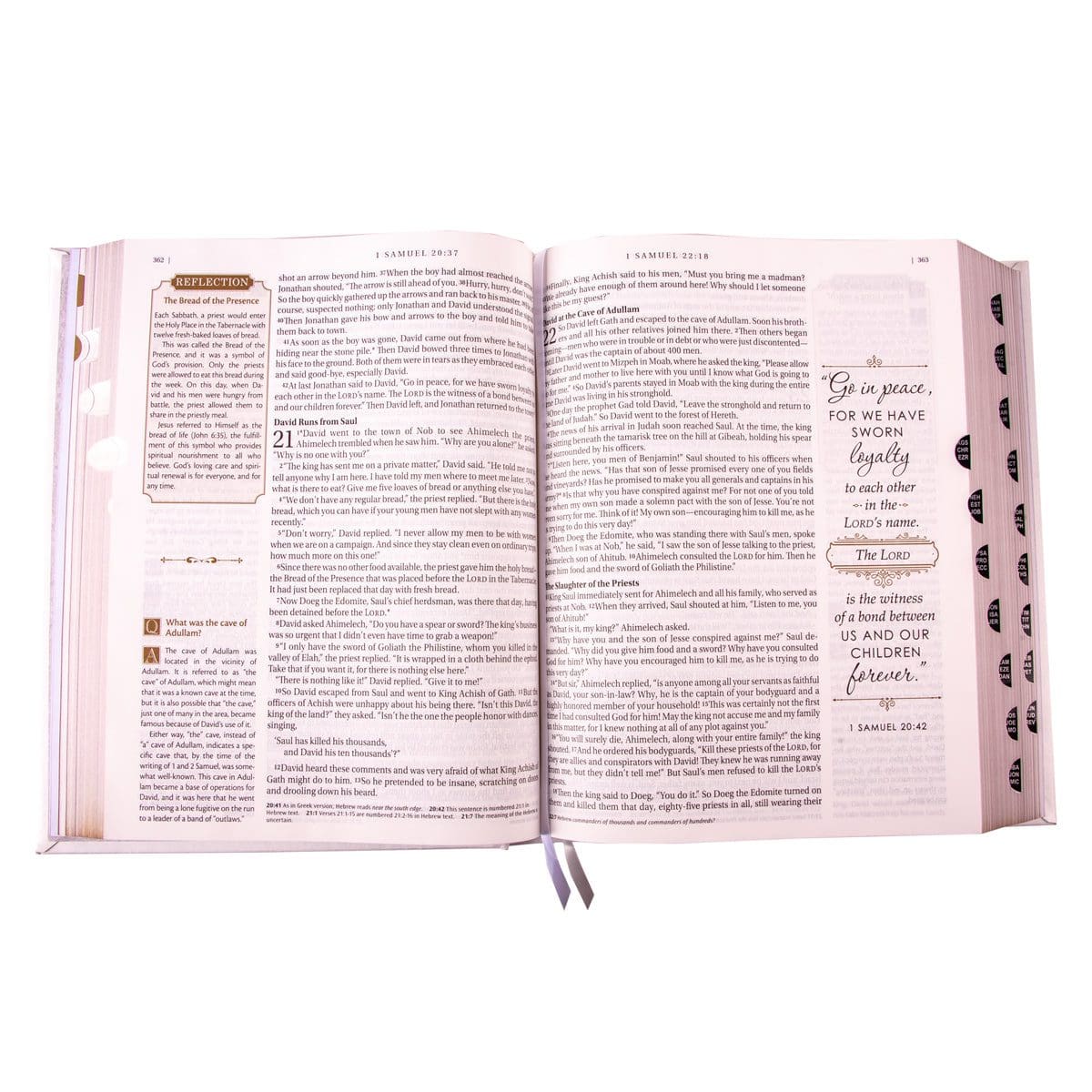 9781639522286_feature3 NLT The Family Heritage Bible White Hardcover - Image 26