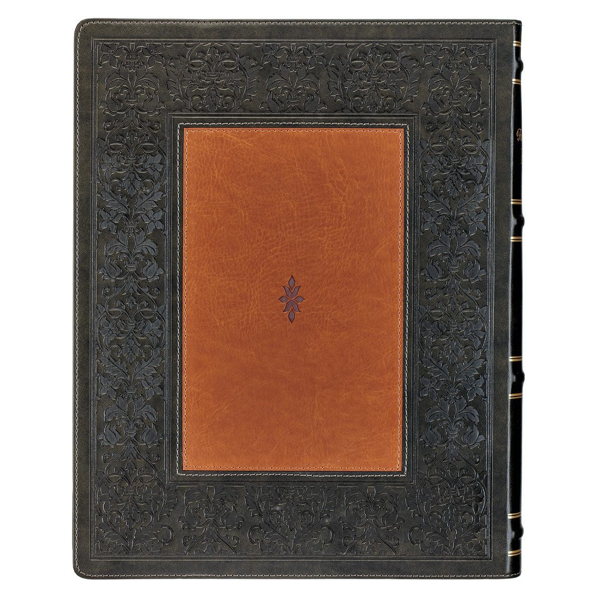 9781639522309_back NLT Dark Olive And Brown Faux Leather Flexcover The Family Heritage Bible - Image 11