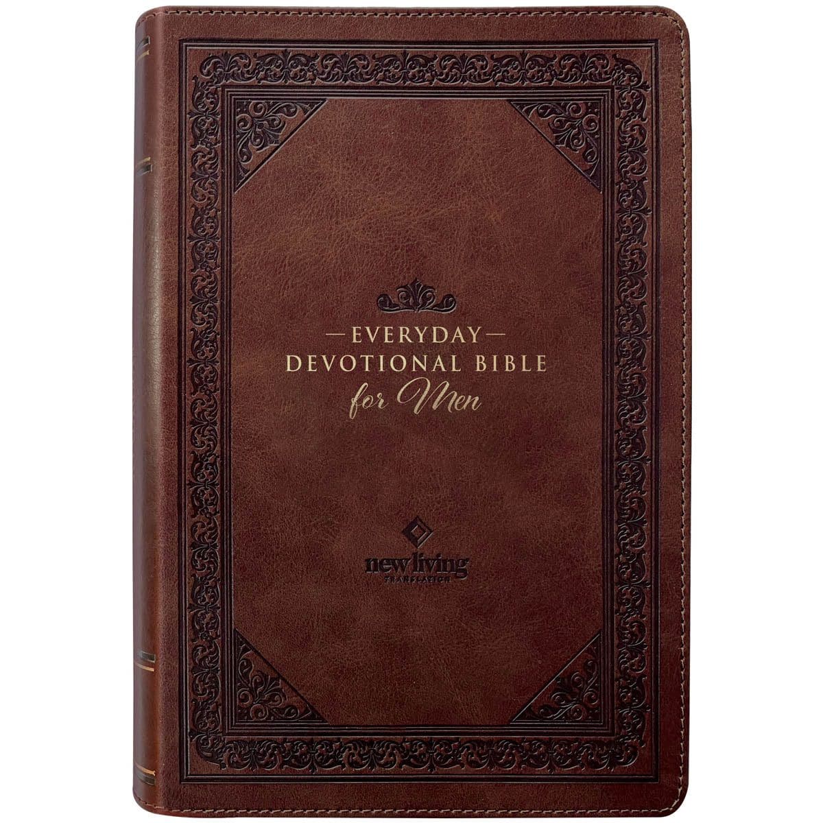 9781639524136_front NLT Brown Flexcover Faux Leather Everyday Devotional Bible for Men - Image 11