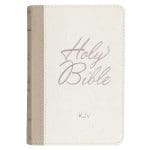 KJV White Faux Leather Mini Pocket Bible - Image 4