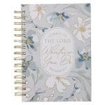 Commit to the Lord Whatever You Do Floral Large Hardcover Wirebound Journal - Image 6