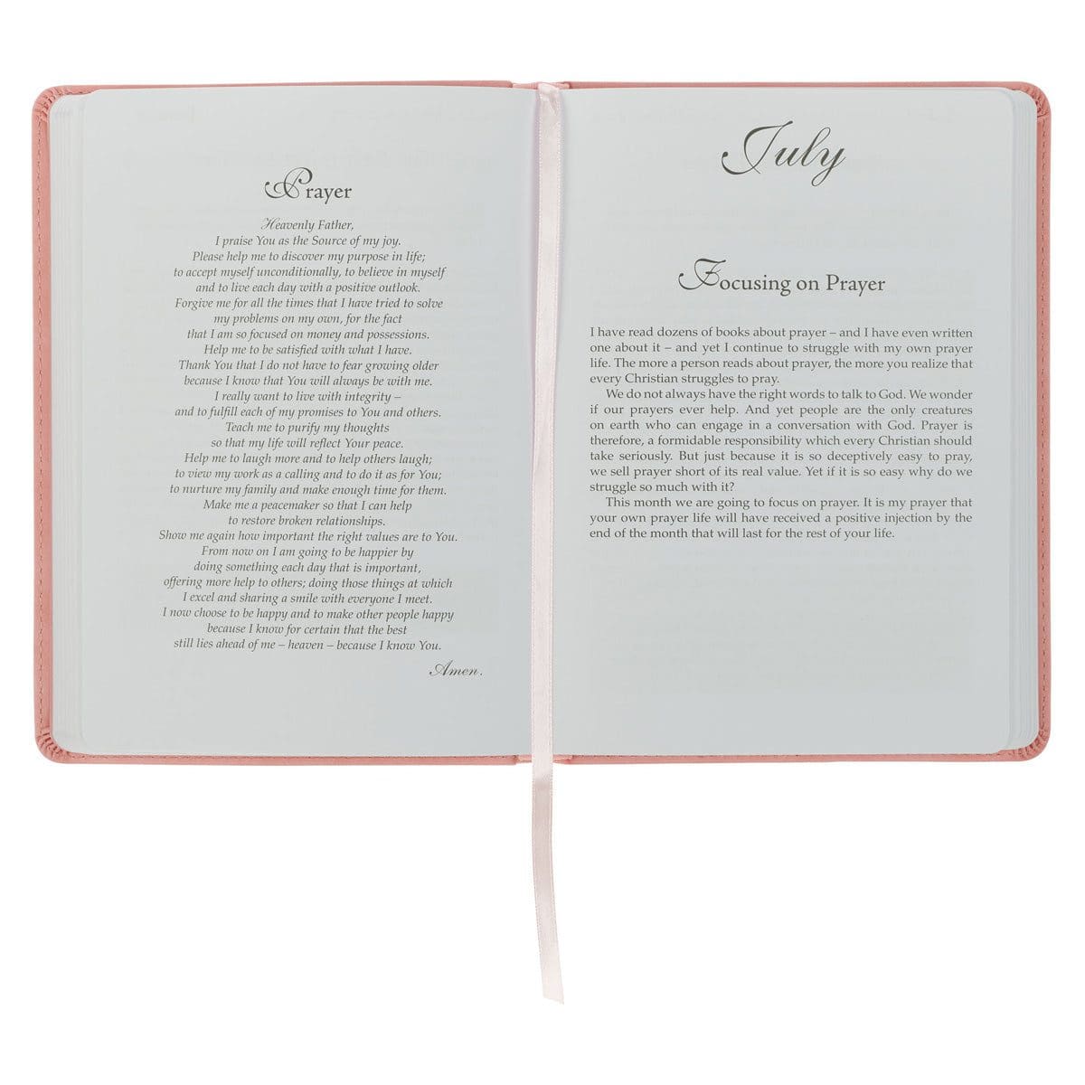 9781639529469_feature3 In Touch with God: 366 Devotions Peach (Faux Leather) - Image 5