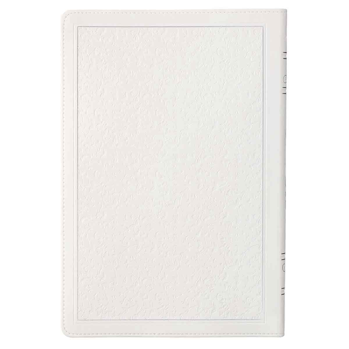 9781642724677_back KJV White Faux Leather Thinline Large Print Bible With Thumb Indexing - Image 18