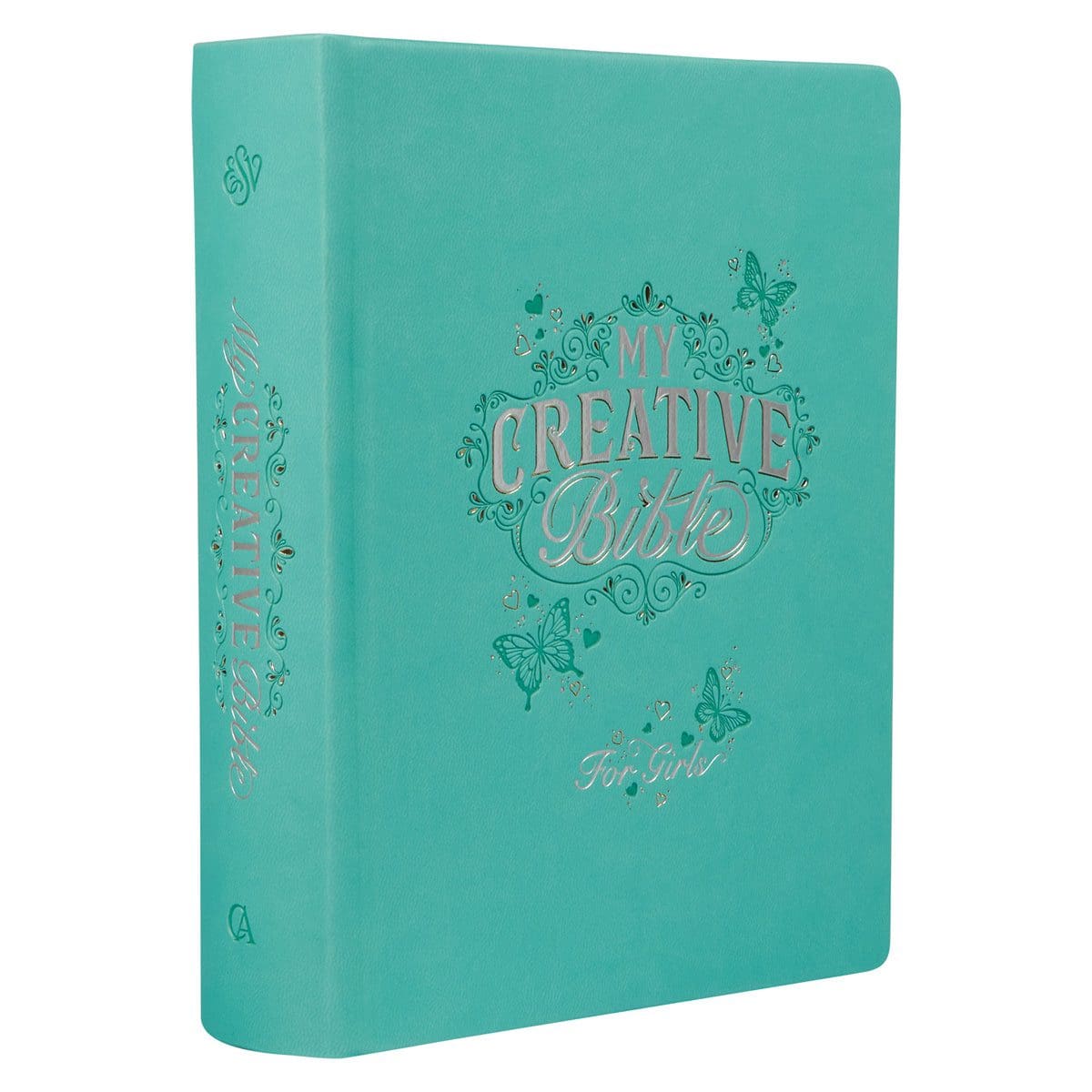 9781642727180_feature1 ESV Turquoise Faux Leather Hardcover My Creative Bible For Girls - Image 3