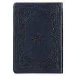 KJV Midnight Blue Antique Frame Faux Leather Full-Size Bible Giant Print Indexed - Image 20