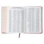 KJV Pink Floral Faux Leather Compact Bible Large Print - Image 6