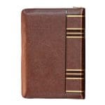 ESV Dark Brown Faux Leather Compact Bible With Zip - Image 19