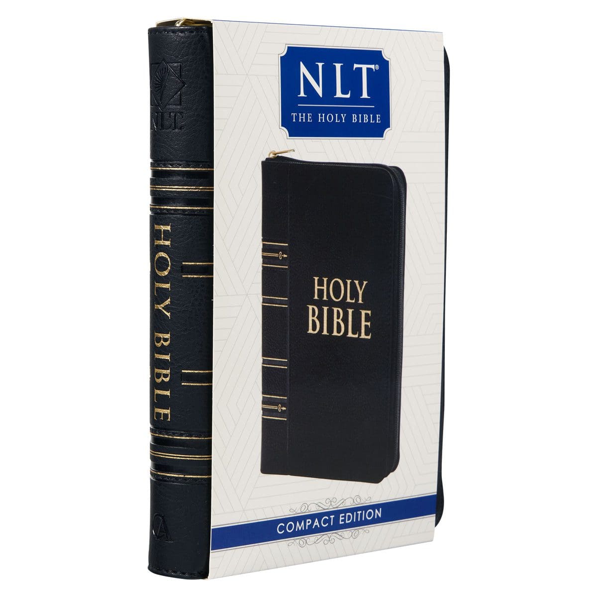 9781776370320_feature1 NLT Black Faux Leather Flexcover Compact Bible With Zip - Image 22