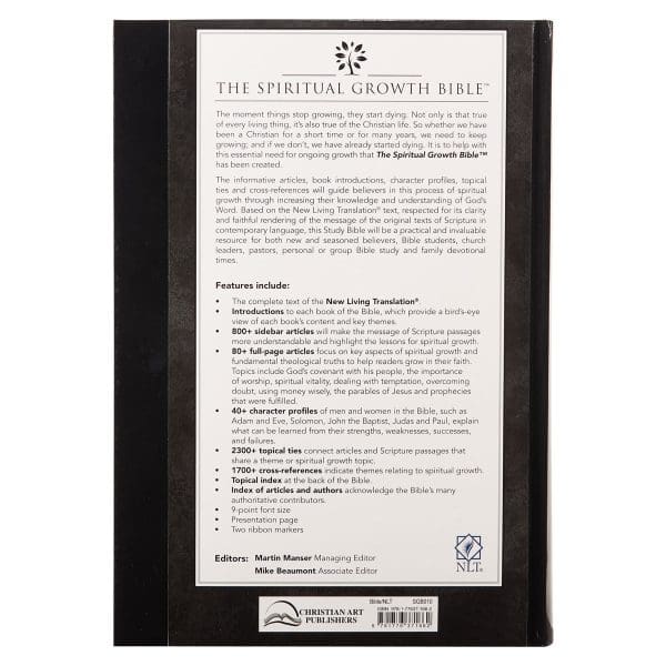 NLT The Spiritual Growth Bible Black Hardcover - Image 23