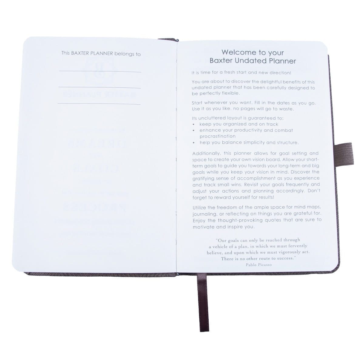 9781776371693_feature3 Baxter Undated Planner Pocket Edition Grey (Durable Synthetic Fiber Flexcover) - Image 24