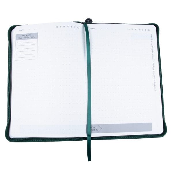 Baxter Undated Planner Premium Edition Green (Durable Synthetic Fibre Flexcover With Zip) - Image 28