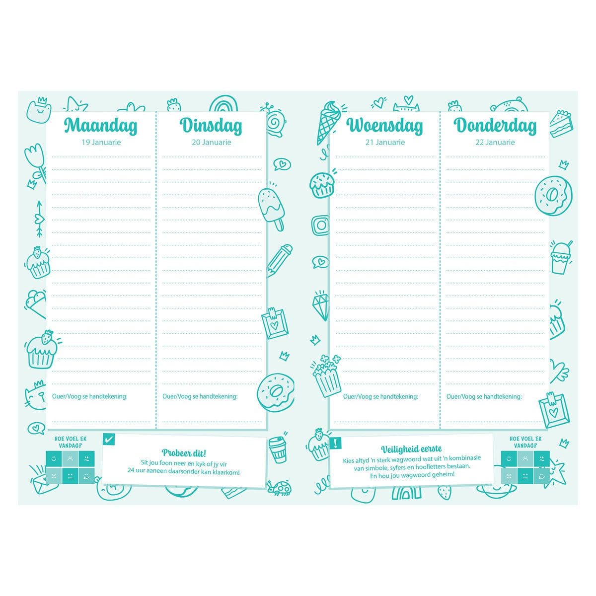 9781776477883_feature1 2026 Skooldagboek - Dagbeplanner vir Meisies - Sagteband - Image 2