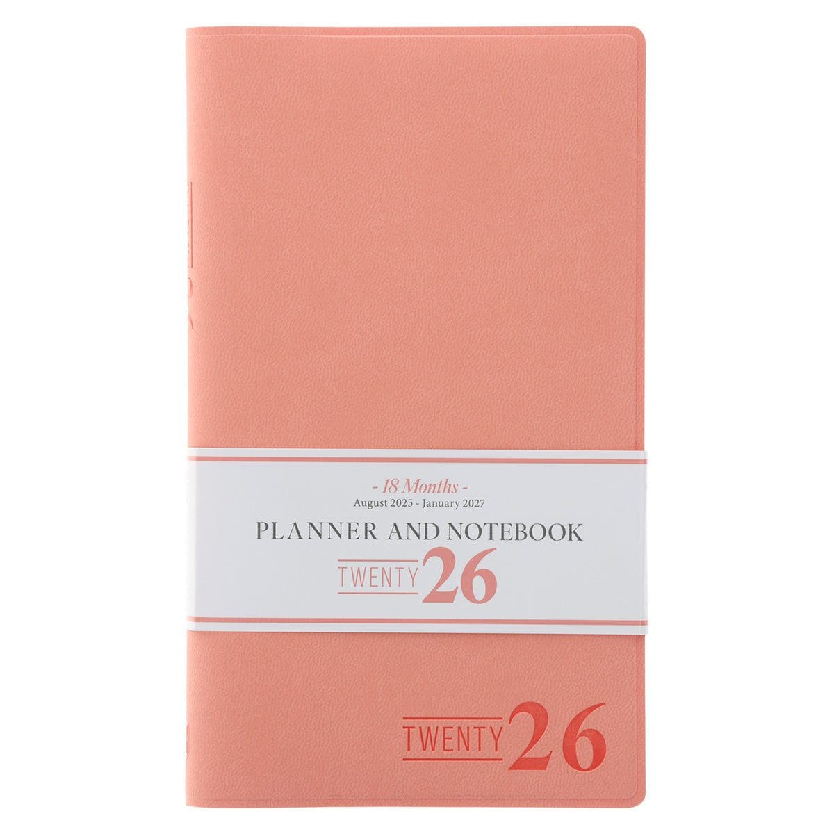 9781776478002_feature1 2026 Diary - 18-Month Planner and Notebook - Coral - Imitation Leather - Image 3