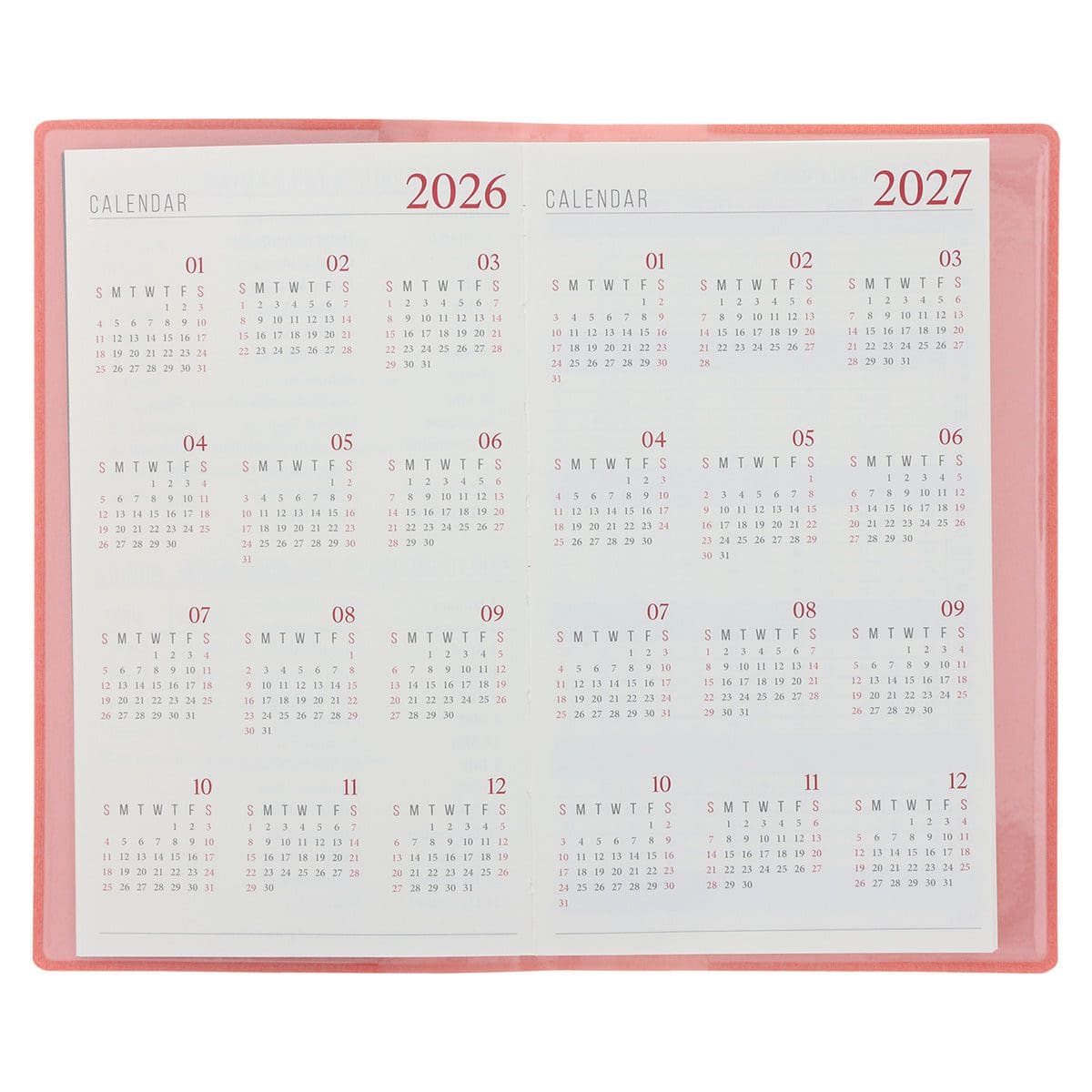 9781776478002_feature3 2026 Diary - 18-Month Planner and Notebook - Coral - Imitation Leather - Image 5