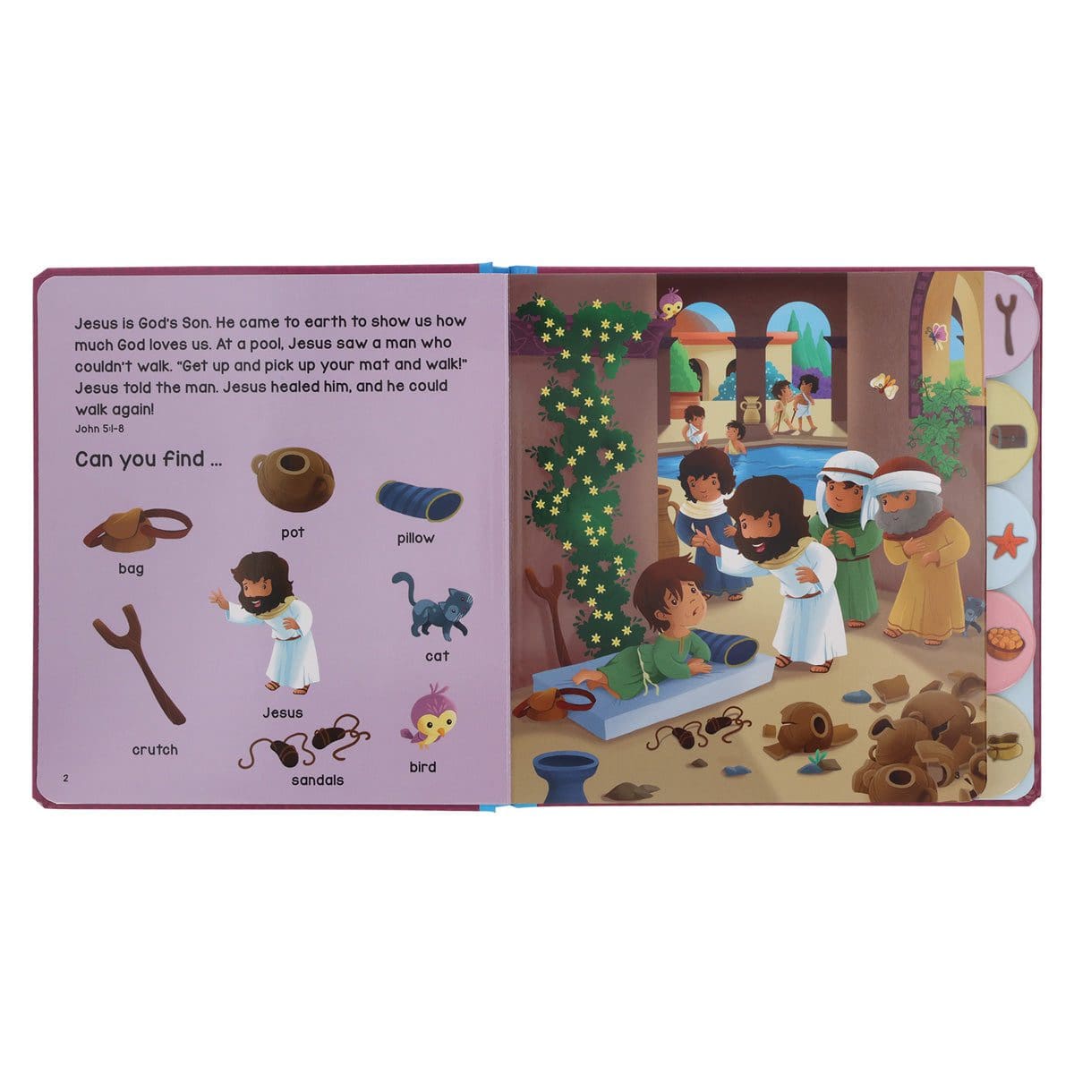 9788772031774_feature2 Wonders of Jesus - Ready, Set, Find (Board Book) - Image 6