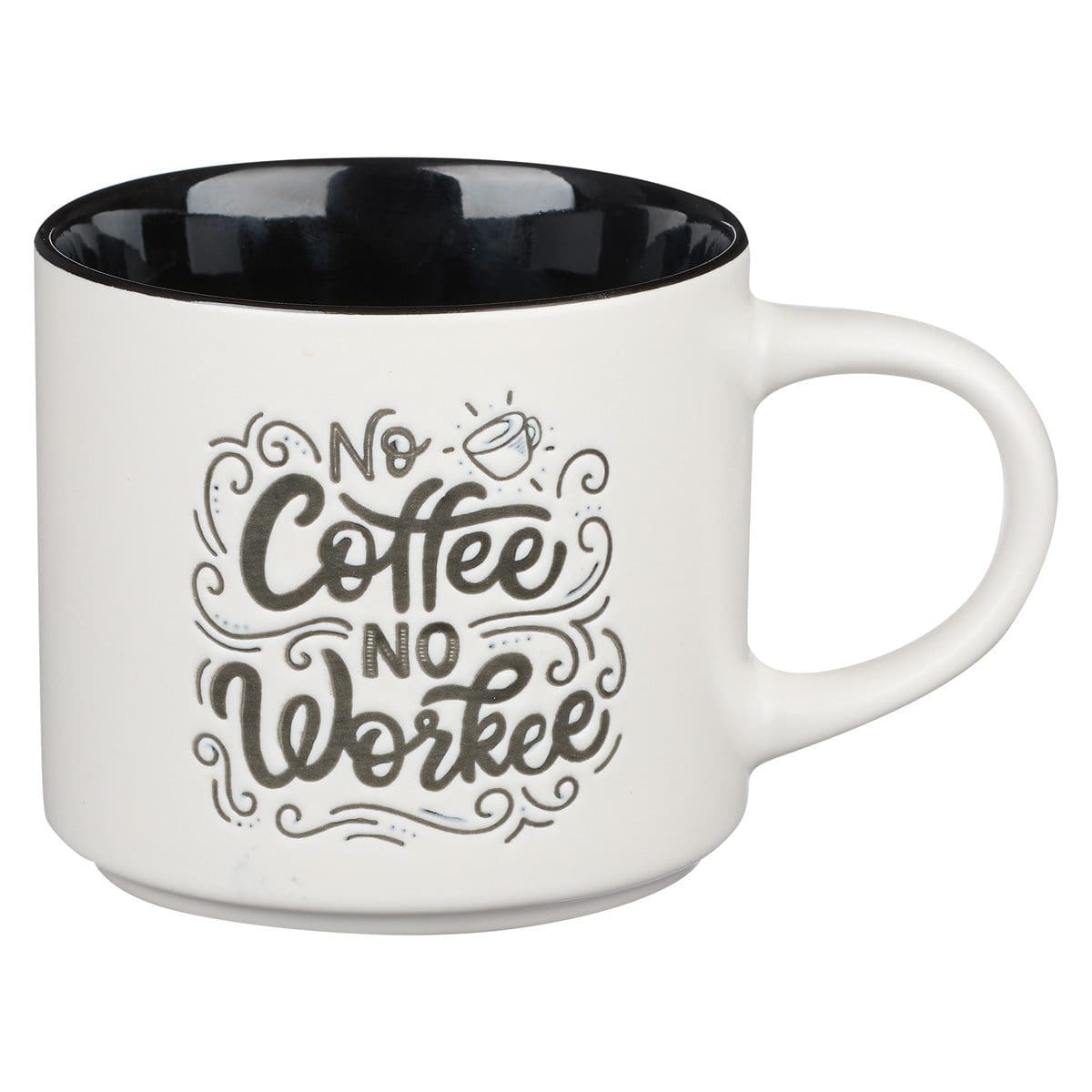1220000138148_front_9866985a-6532-46d9-bfd5-1d5319e964e1 No Coffee No Workee White With Black Interior Ceramic Mug - Image 16