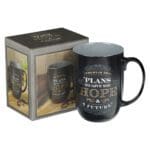 Plans To Give You Hope And A Future Black And Grey Ceramic Mug - Jer 29:11 - Image 17