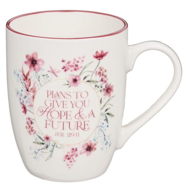 Plans To Give You Hope And A Future Floral Ceramic Mug - Jeremiah 29:11 - Image 13