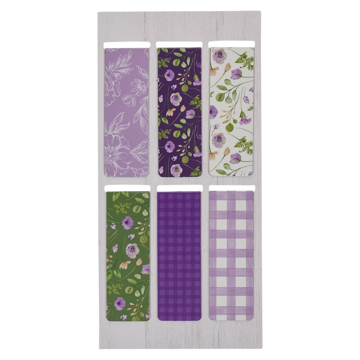 1220000324848_back Blessed Blooming Flowers Six-Piece Magnetic Bookmark Set - Image 9