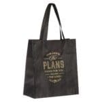 For I Know the Plans I Have for You Declares the Lord Black Non-Woven Tote Bag - Image 8