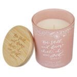 Be Still and Know That I Am God Vetiver and Moss Scented Candle with Bamboo Lid - Image 16