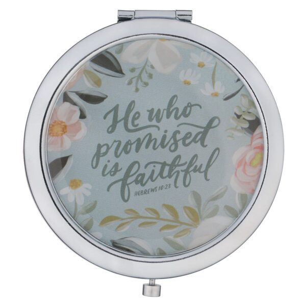 He Who Promised Is Faithful Compact Mirror - Image 1
