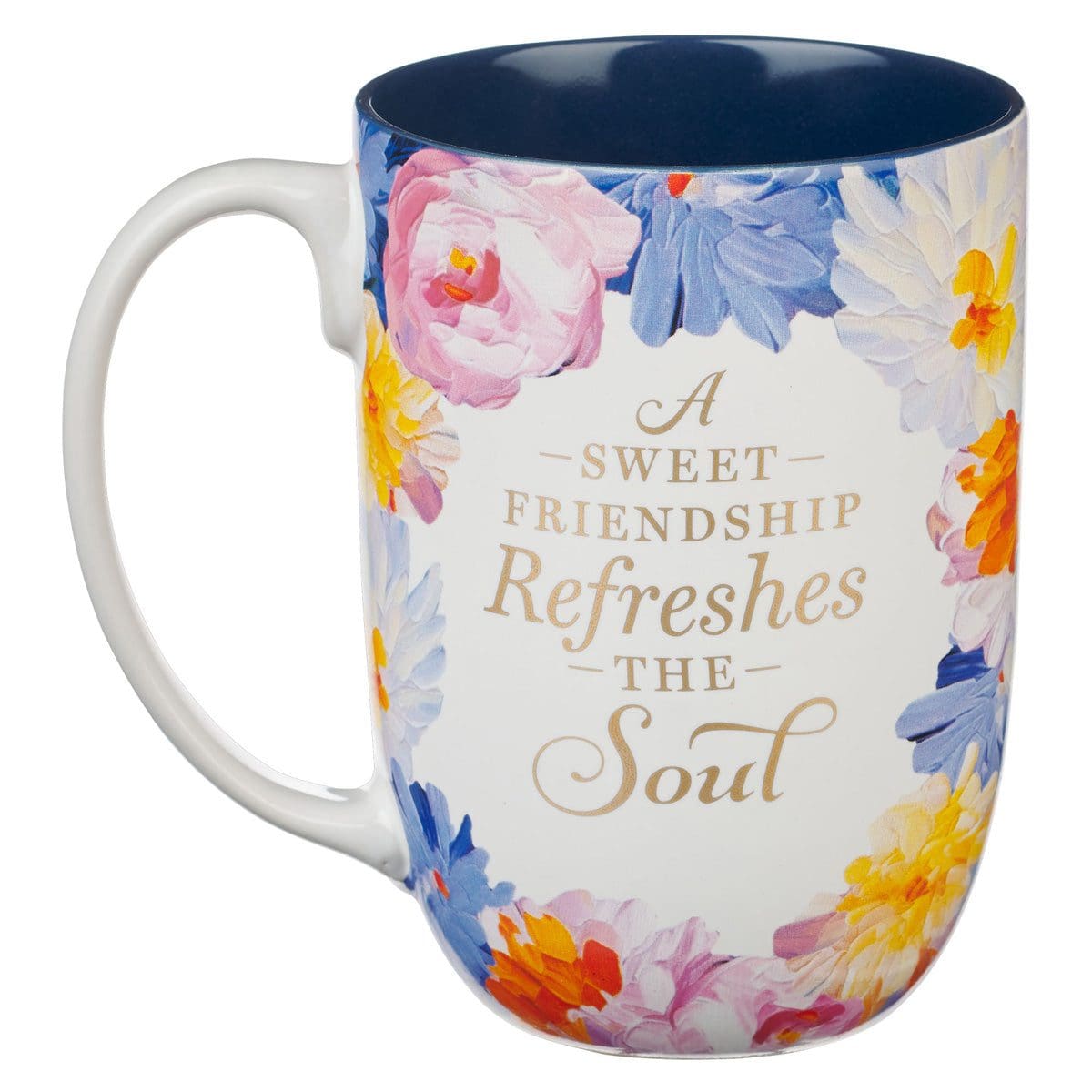 1220000370951_back A Sweet Friendship Refreshes the Soul Painted Floral Ceramic Mug - Image 8