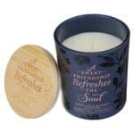 A Sweet Friendship Refreshes the Soul Lotus Blossom Scented Candle with Bamboo Lid - Image 16
