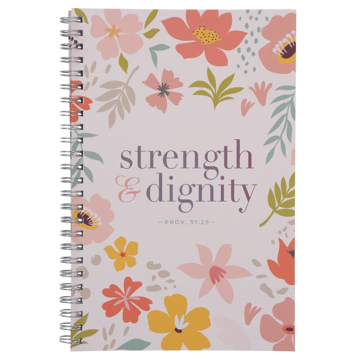 1220000720909_front Strength and Dignity Wirebound Notebook - Image 1