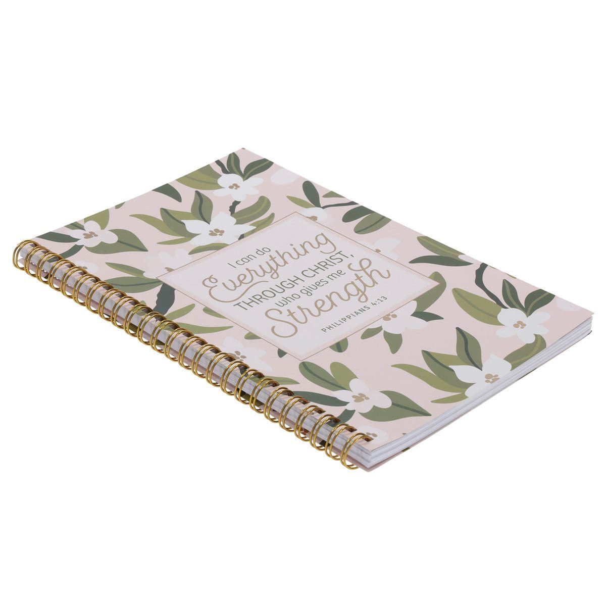 1220000720916_feature1 I Can Do Everything Through Christ Who Gives Me Strength Wirebound Notebook - Image 3