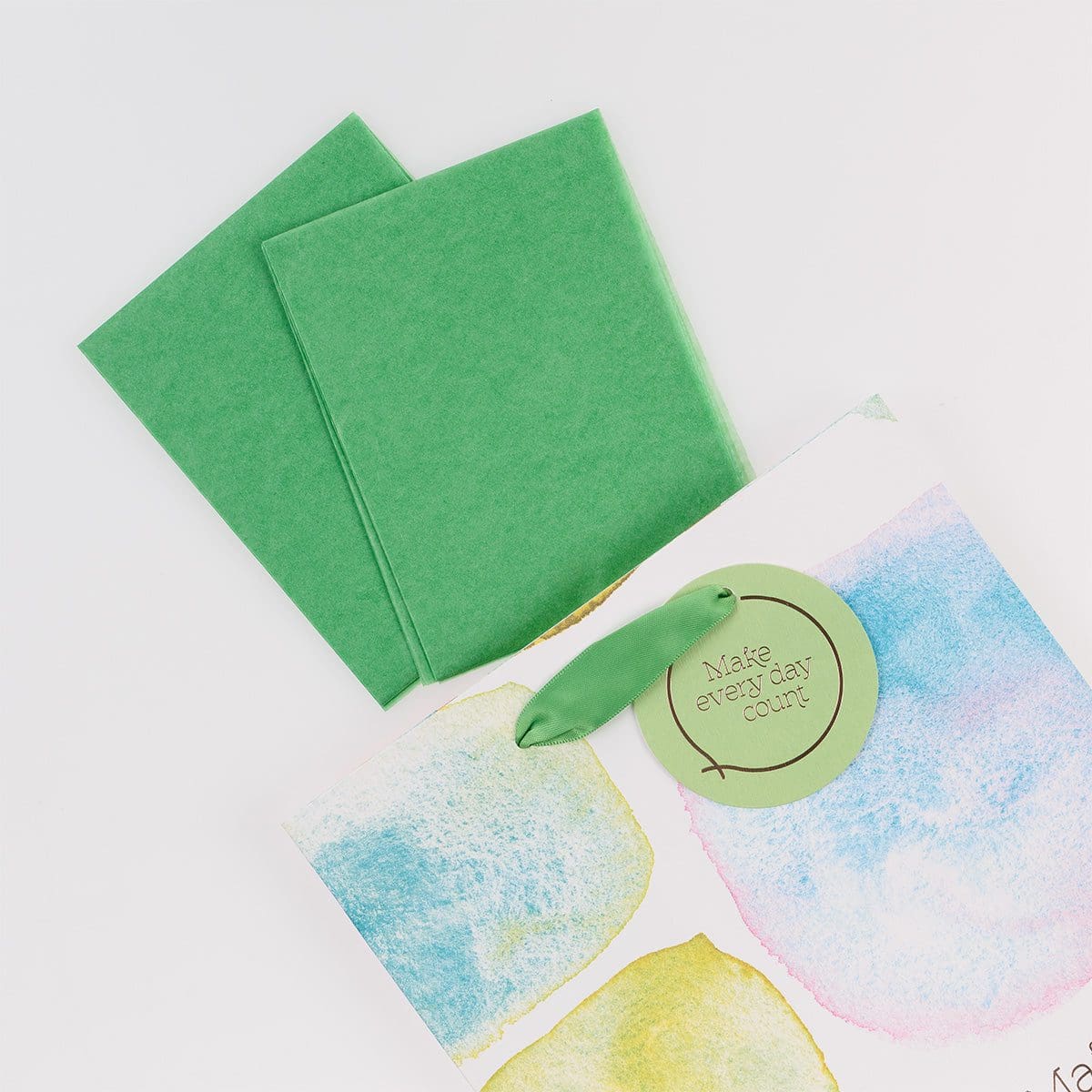 1230000109413_feature2 Make Every Day Count Smooth Sea Glass Medium Gift Bag with Gift Tag - Image 23
