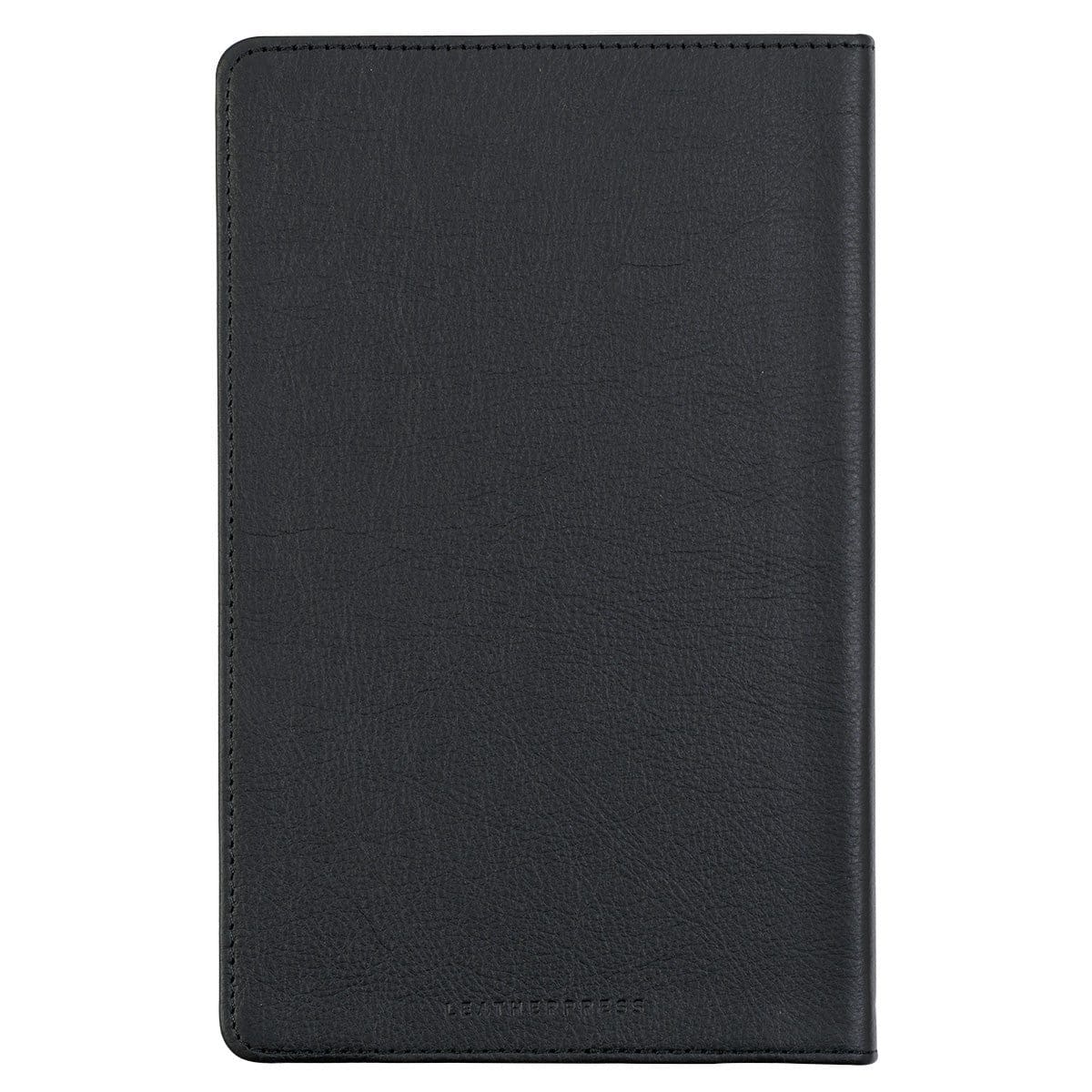 1230000122009_back Leatherpress Tuxedo Black Large Genuine African Leather Journal - Image 26