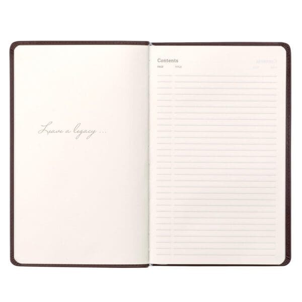 Leatherpress Cacao Brown Large Genuine African Leather Journal - Image 28