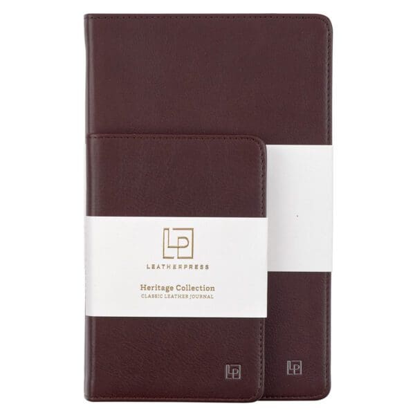 Leatherpress Cacao Brown Large Genuine African Leather Journal - Image 30
