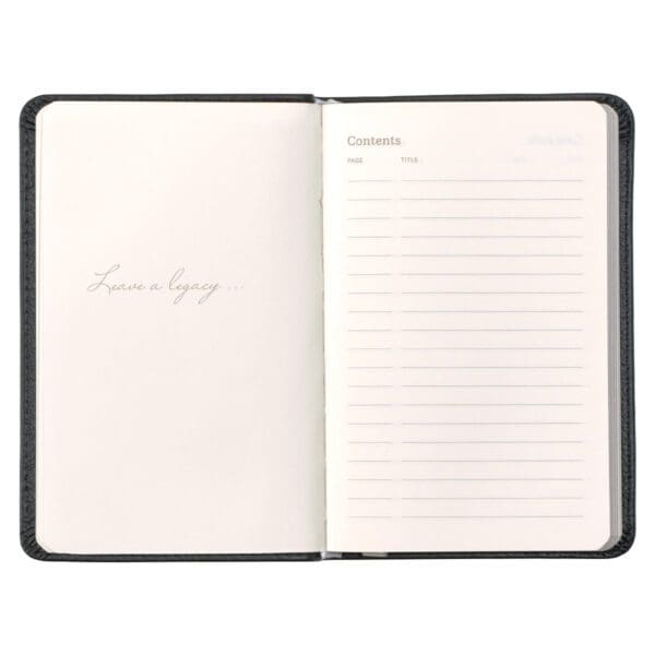 Leatherpress Tuxedo Black Genuine African Leather Pocket Journal - Image 28