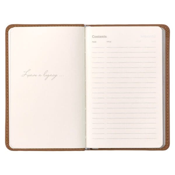 Leatherpress Biscotti Tan Genuine African Leather Pocket Journal - Image 28