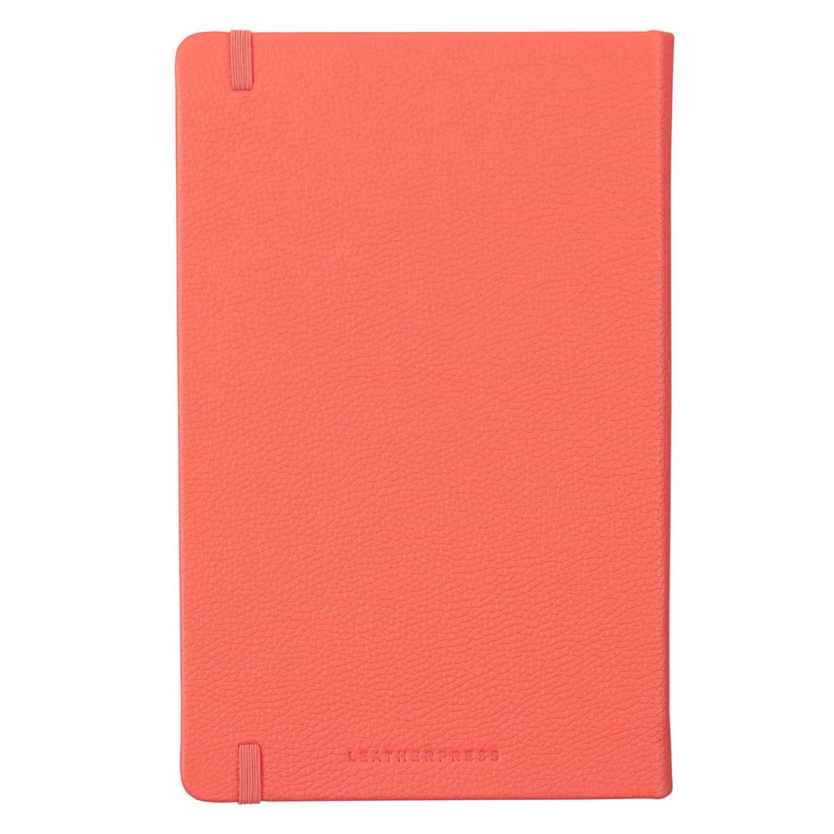 1230000122115_back_8054b157-3238-4ff5-ac46-a452ac6870f0 Leatherpress Coral Red Genuine African Leather Notebook - Image 28