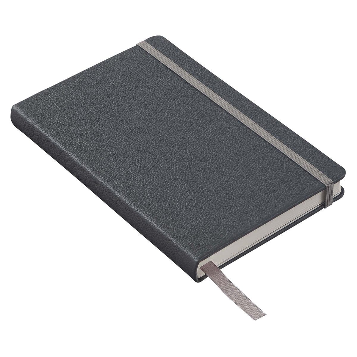 1230000122122_feature1 Leatherpress Twilight Grey Genuine African Leather Notebook - Image 23
