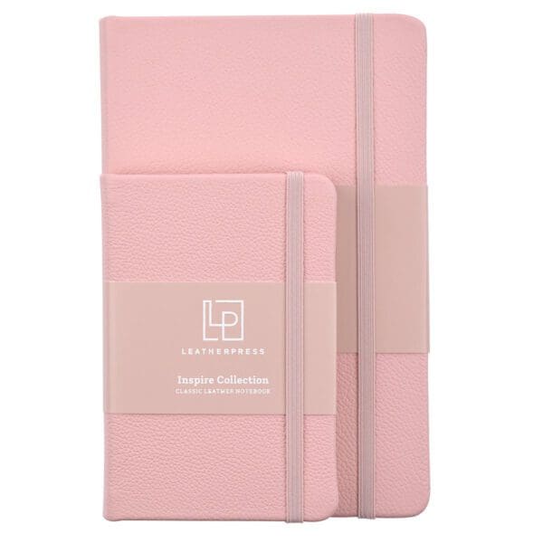 Leatherpress Quartz Pink Genuine African Leather Pocket Notebook - Image 35
